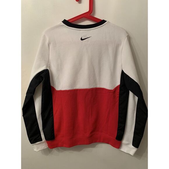 Nike Air Crewneck Sweater Colorblock Hybrid Youth Size XL Men's Small DJ0665-100 - Picture 8 of 13